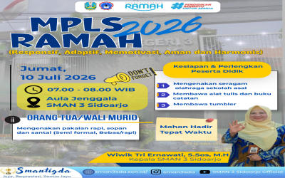 SOSIALISASI MPLS RAMAH TAHUN PELAJARAN 2026/2027 DI SMAN 3 SIDOARJO